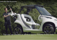 “Mercedes” “uzbūvēja” greznu golfa mašīnu (+video)