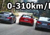 BMW M5 F10 vs Audi RS6 vs Mercedes-Benz E63 AMG S  0-310km/h